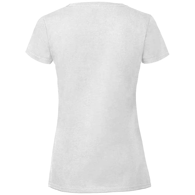 Fruit Of The Loom Vrouwen / Dames Fit Ringgesponnen Premium Tshirt (Wit)