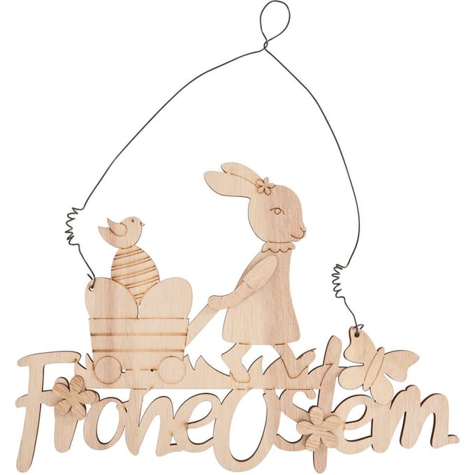 VBS Houten hanger "Frohe Ostern"