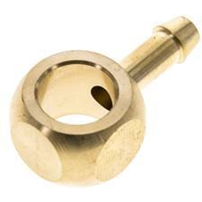 6 mm & G1/4'' Messing Banjobout met Slangpilaar [2 Stuks]