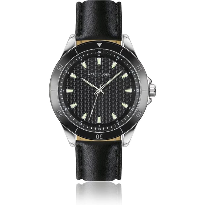 Dames kalfsleren horloge Marc Lauder Madrid
