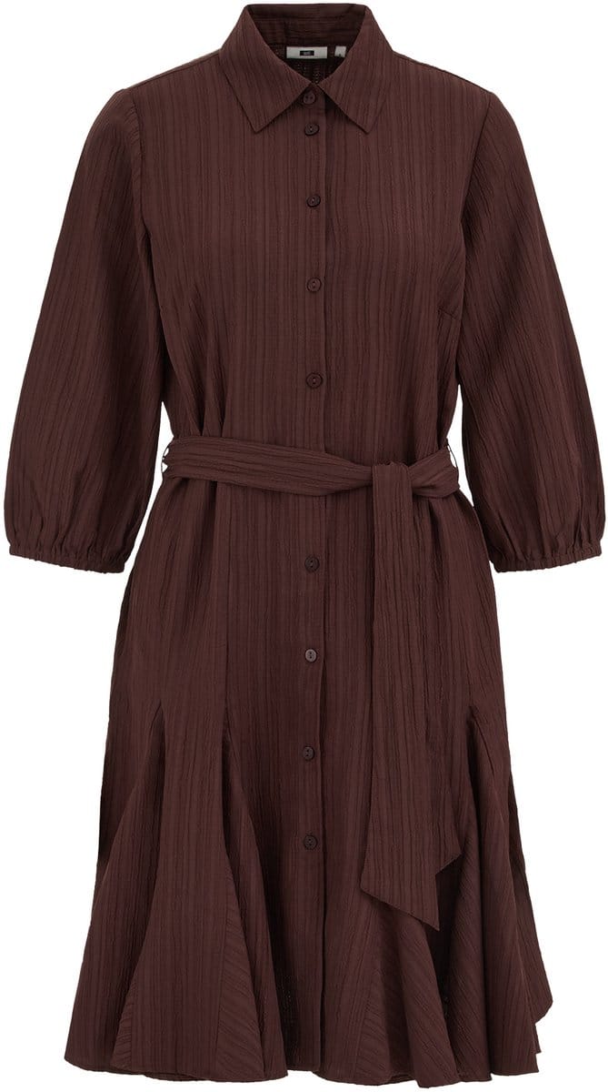 WE Fashion Dames jurk met strikceintuur