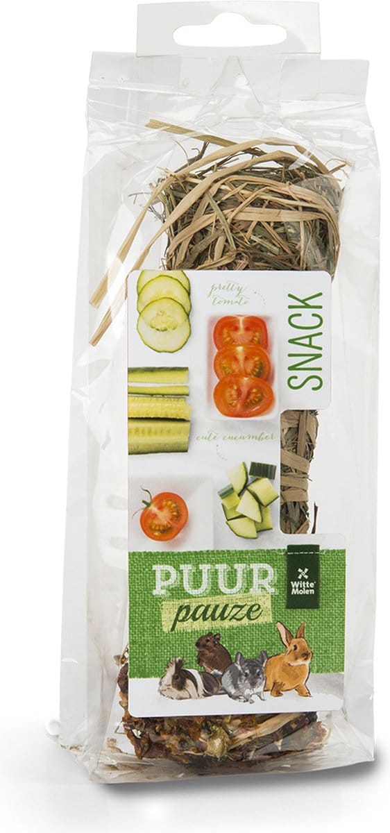 Witte Molen Puur pauze hooistick tomaat & komkommer 70 gram