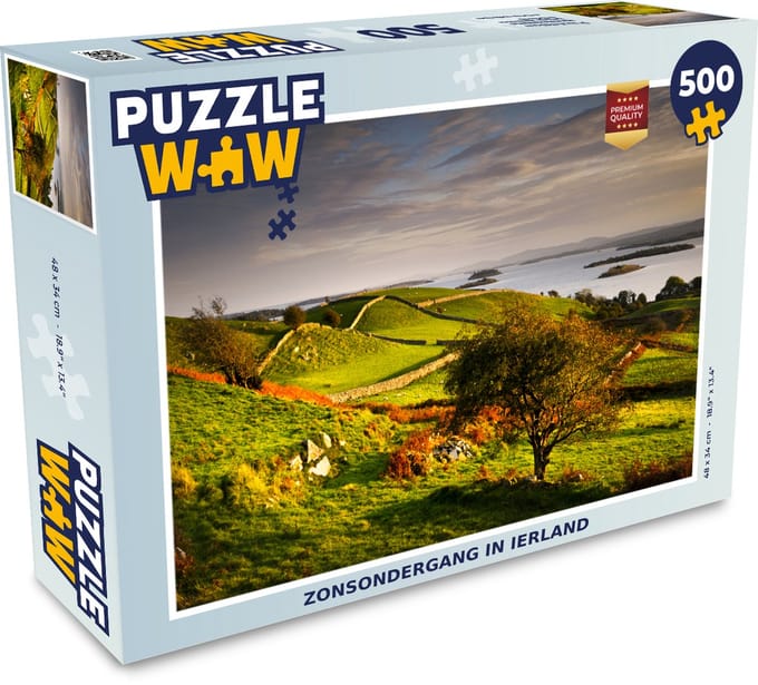 Puzzel Zonsondergang in Ierland - Legpuzzel - Puzzel 500 stukjes