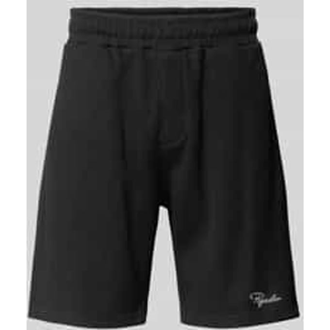 Sweatshorts met gestikt logo en elastische band
