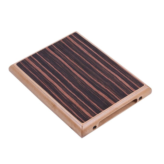 Compacte Reisdoos Drum Cajon Platte Handdrum Slaginstrument met Verstelbare Snaren Draagtas white