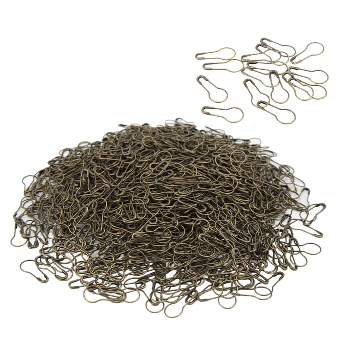 1000 Stuks Veiligheidsspelden Multifunctioneel Duurzaam Roestvrijstalen Legering Brede Toepassing Antiek Messing Kleur black