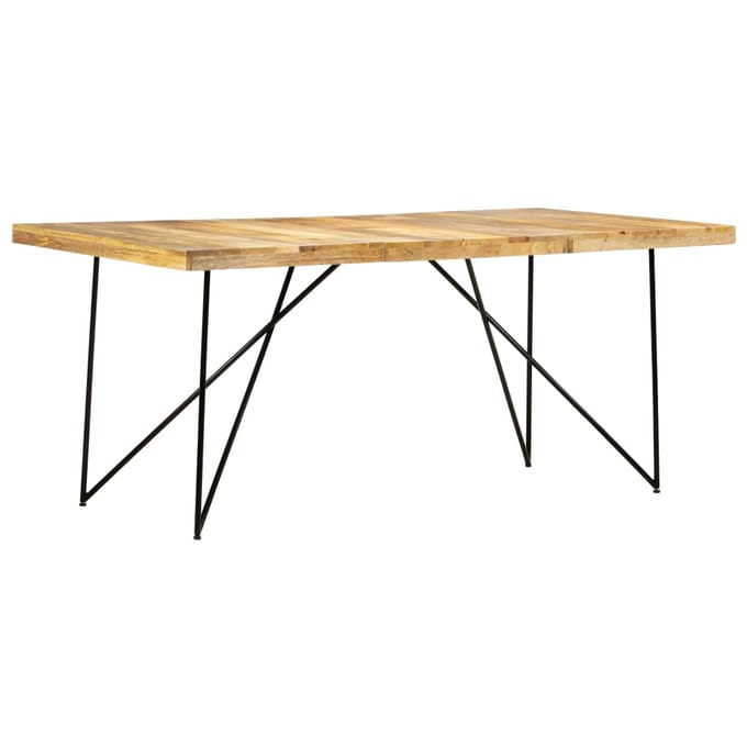 vidaXL - Eettafel - 180x90x76 - cm - massief - mangohout