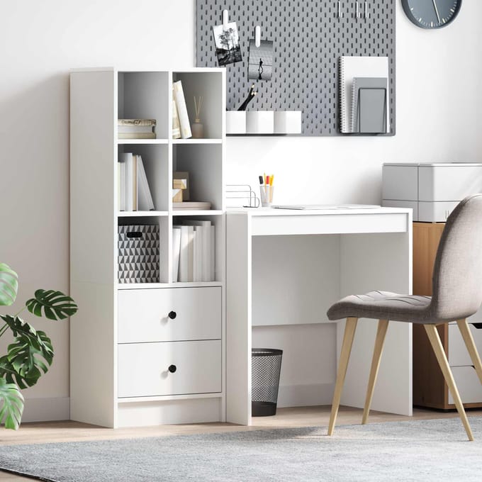 vidaXL - Bureau - Wit - 115,5 - x - 50 - x - 127 - cm - 2 - st