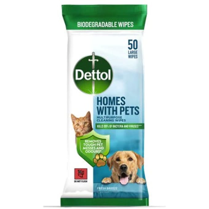 Dettol Wipes Purpose Cleaner For Pets 50 st