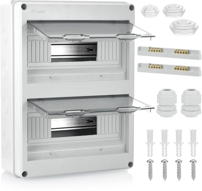 Waterdichte Verdeelkast IP65 voor Buitenmontage - 24 Modules