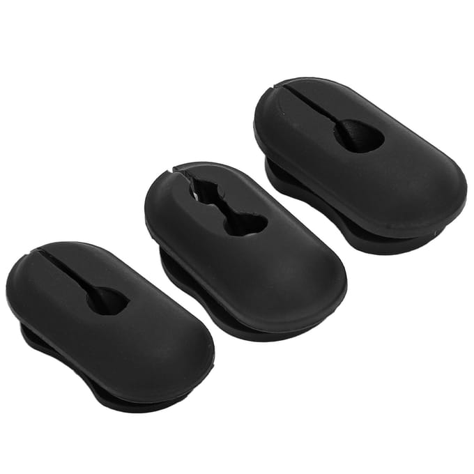 3 Pièces Bouchon en Caoutchouc de Câble Universel en Silicone Pièces Accessoires pour Trottinette Électrique Convient pour Ninebot MAX G30 black
