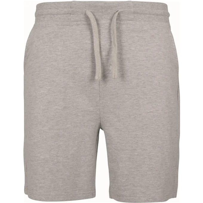Build your Brand Terry Shorts BY080 - Heather Grey - S