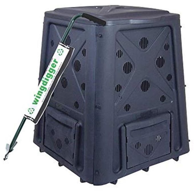 65 Gallon Compostbak met 4 Deuren en Ventilatie