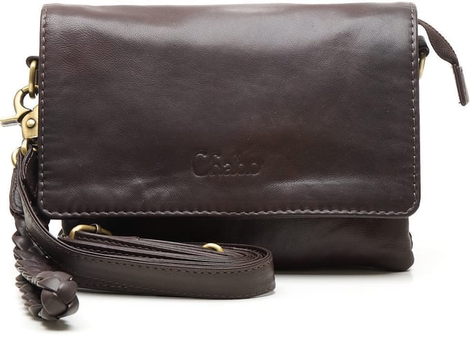 Chabo Bags Overslag Schoudertasje Borneo Style Chocolate