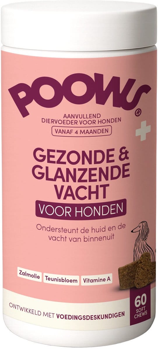 Poows Gezonde & Glanzende Vacht - 60 stuks