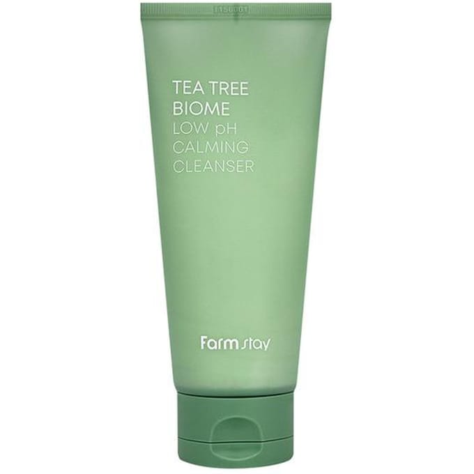 Farm Stay Tea Tree Biome Low pH Calming Cleanser 180ml (3 Options) 1pcs gray