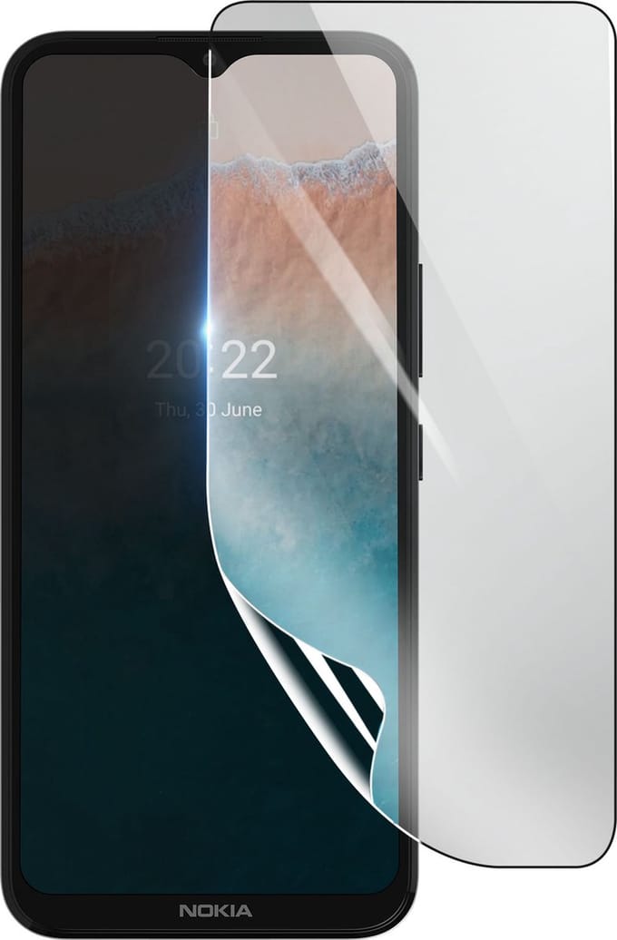 3mk, Geschikt voor Nokia C21 Plus, Schokbestendige Hydrogel Screenprotector, Transparant