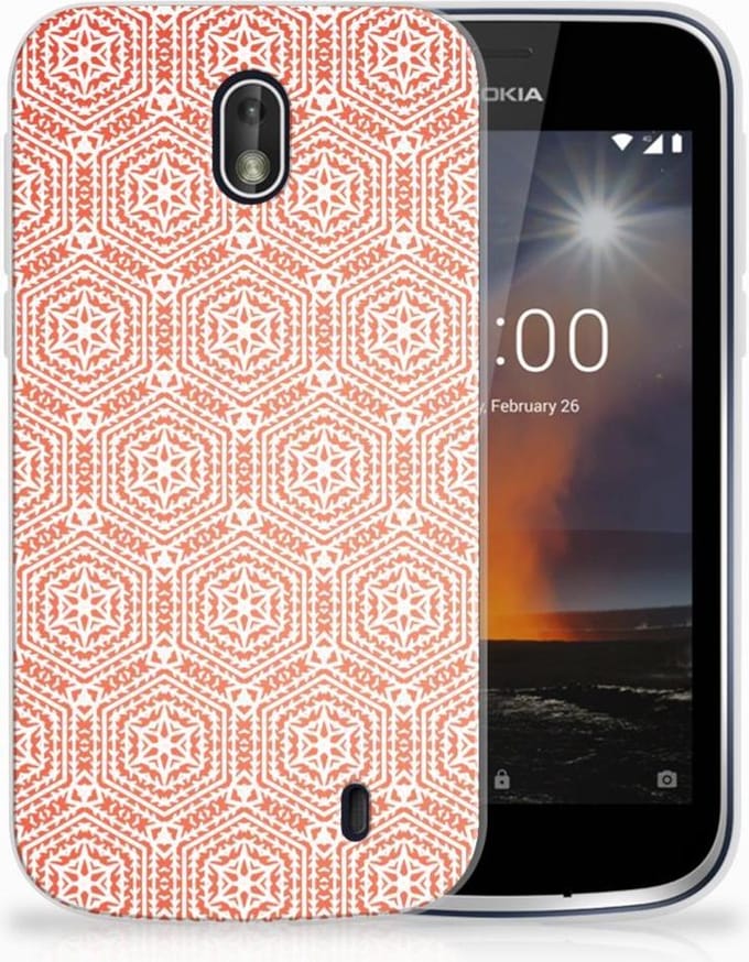 Nokia 1 TPU bumper Pattern Orange