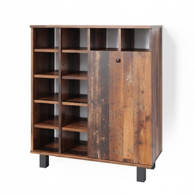 Vicco Fynn Badkamerkast – 78.4 x 91.6 cm Eiken rustiek