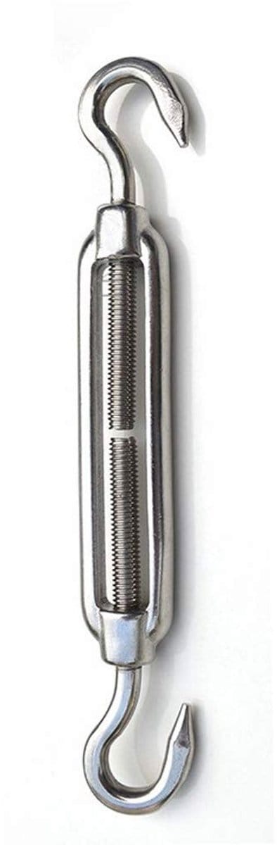 RVS Turnout Schroef Dubbele Haak Draad Spanner Kabel Spanning Set Voor Zware Toepassingen