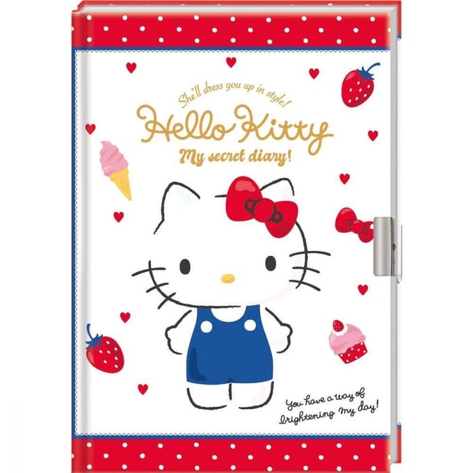 Dagboek met slot - Hello Kitty