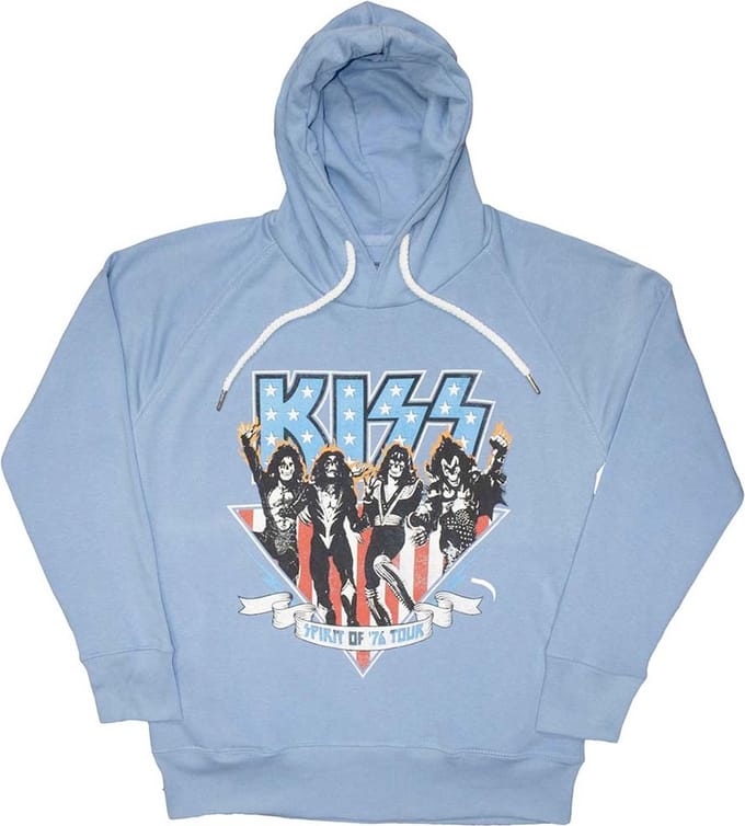 Kiss - Americana Hoodie/trui - M - Blauw