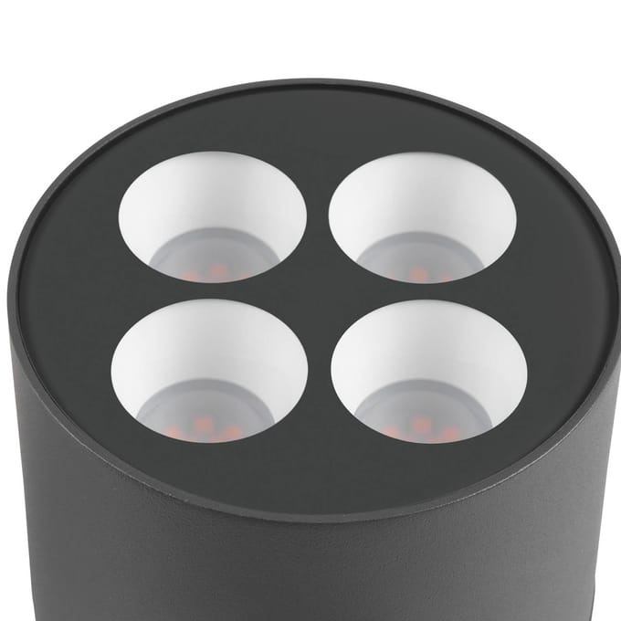 SLV LED tuinpadverlichting R-Cube 70, antraciet, aluminium, hoogte 70 cm