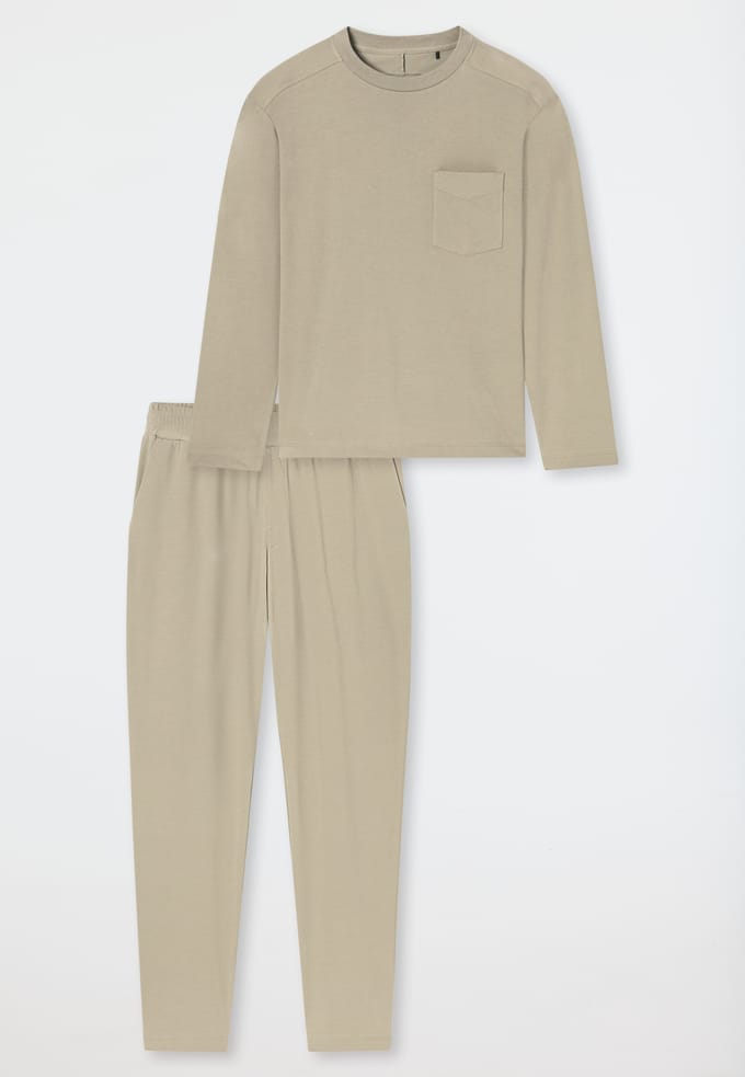 Lange oversized pyjama in de kleur jade - Modern Nightwear 48