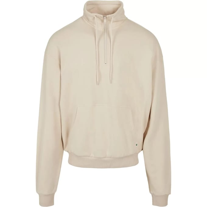 Urban Classics - Organic Drawstring Troyer Sweater/trui - L - Groen