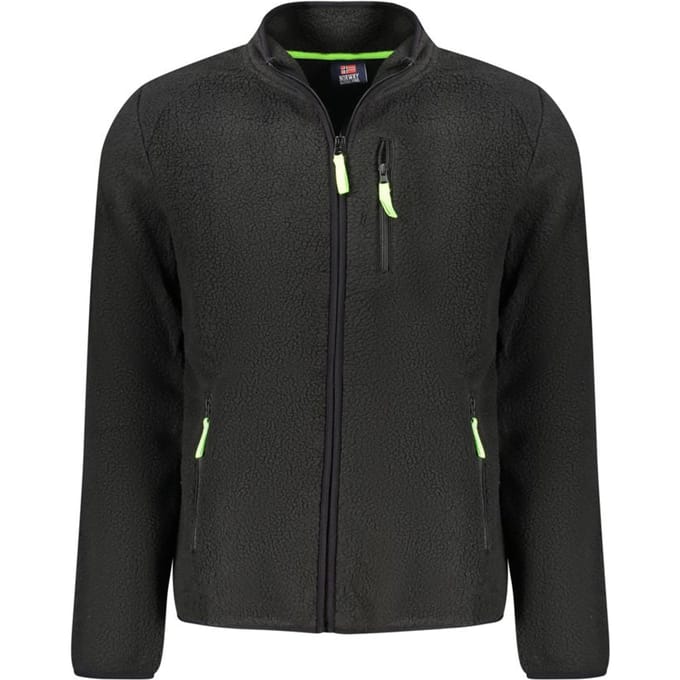 Noorwegen 1963 Zwarte Polyester Heren Sweatshirt