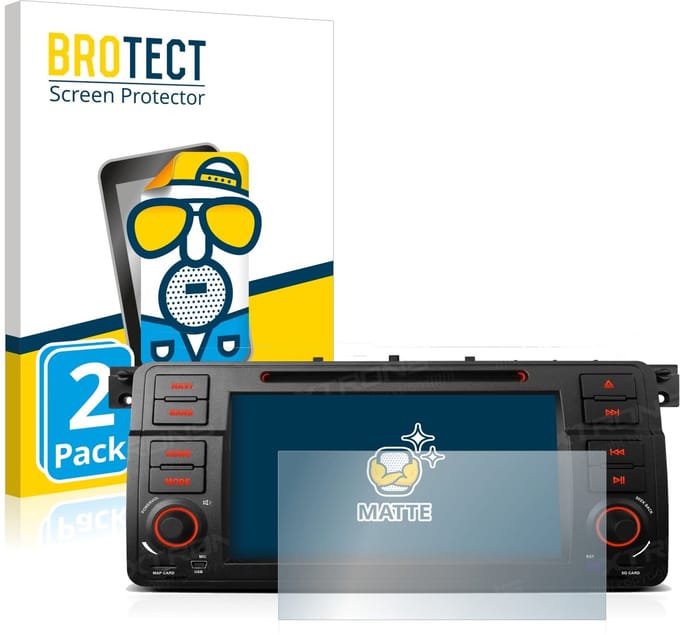 BROTECT - Screenprotector voor Xtrons PQ7046B - Folie Beschermfolie matte 2 Stuks