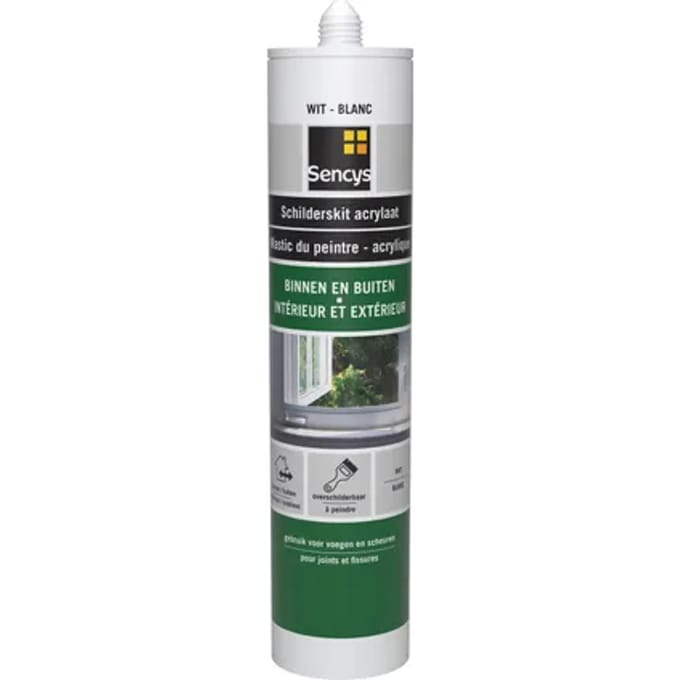Sencys Schilderskit Voor Buiten Wit 310ml