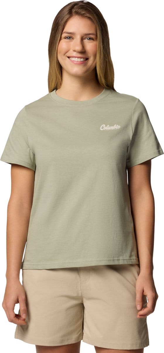 Columbia Rolling Bend Graphic SS Tee, Vrouwen, Groen, T-shirt, maat: L
