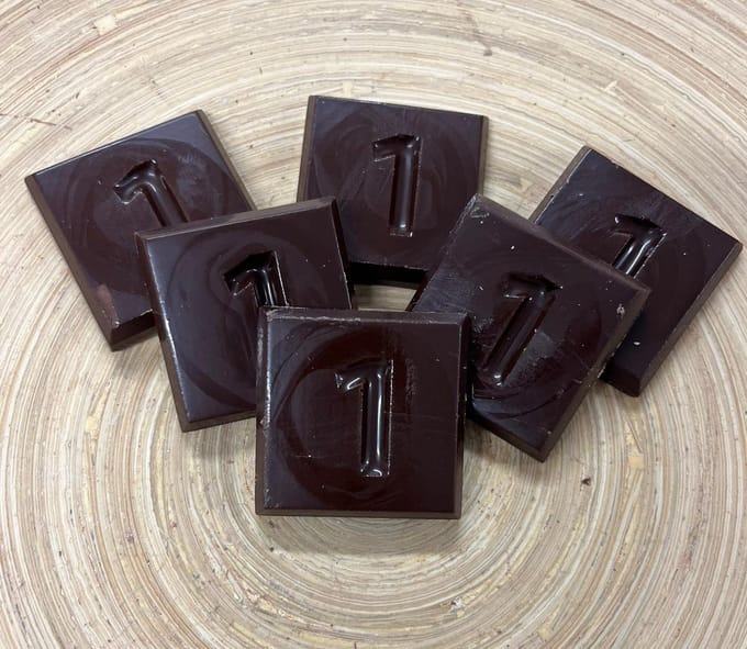 Callebaut - Chocolade cijfer 1 - Verjaardag - Smaak Puur