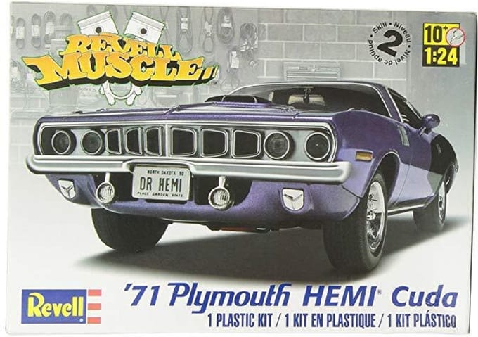 Revell Modelbouwpakket Auto - 12943 1971 Plymouth Hemi Cuda 426 Plastic - 1:24 - Modelbouw
