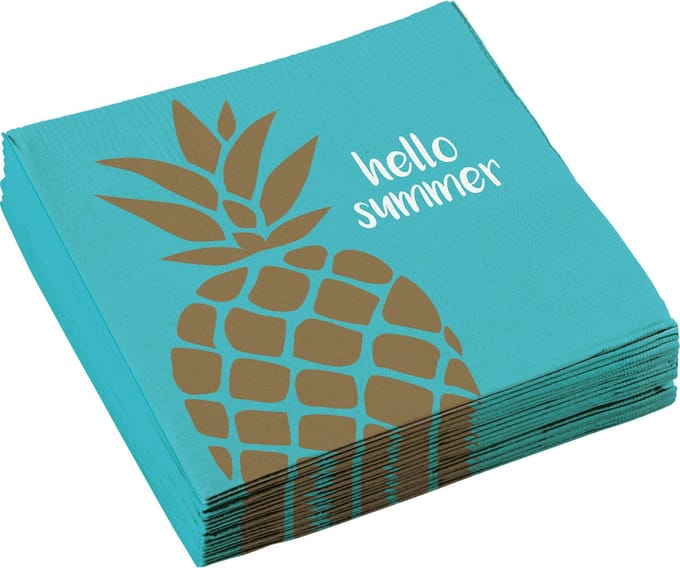 Amscan - 20 Servetten Pineapple Vibes 33x33cm