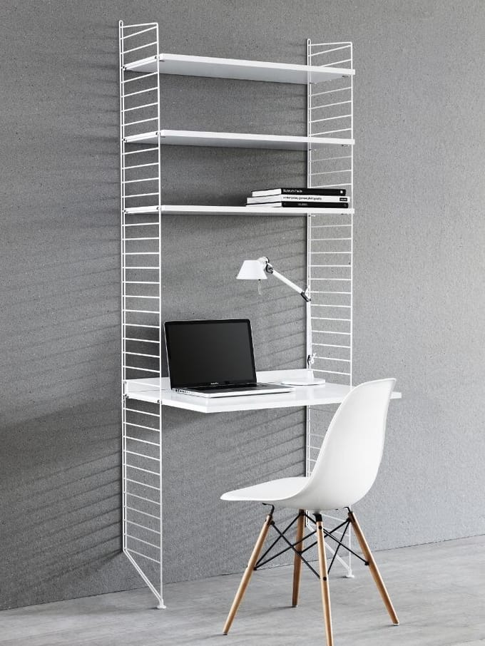 String Furniture - Floor Side Panel - 200 x 30 cm - afzonderlijk - wit