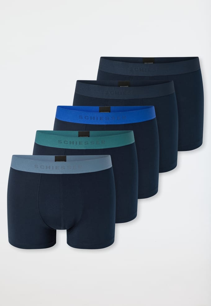 Schiesser 5PACK Shorts - 95/5 Multipacks Onderbroek - donkerblauw
