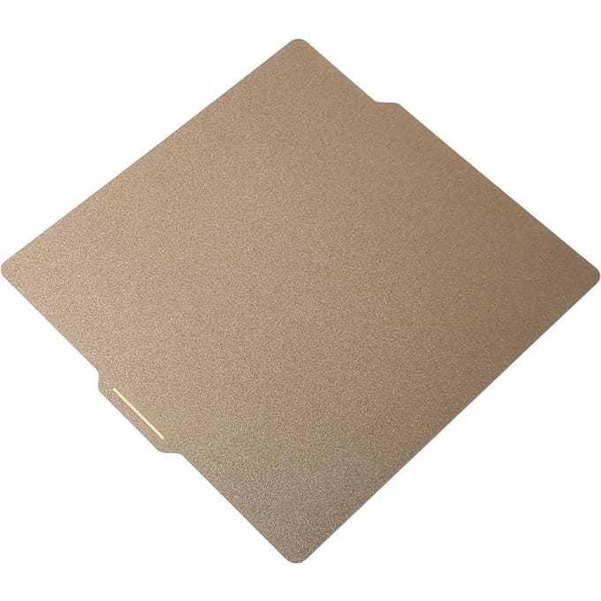 Dubbelzijdige bouwplaat 257x257mm Glad mat PEI Flexibele afneembare 3D-printer stalen plaat beige