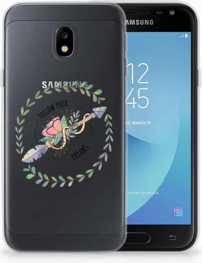 Samsung Galaxy J3 2017 Telefoonhoesje met Naam Boho Dreams