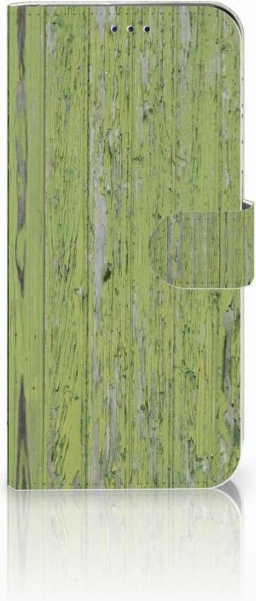 Samsung Galaxy A50 Book Style Case Green Wood
