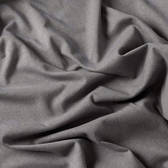 DREAMY PREMIUM Hoeslaken jersey met elastiek, 180x200cm, donkergrijs