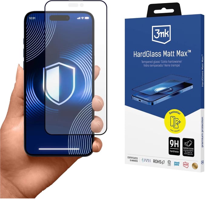 Apple iPhone 16 - 3mk HardGlass Matt Max