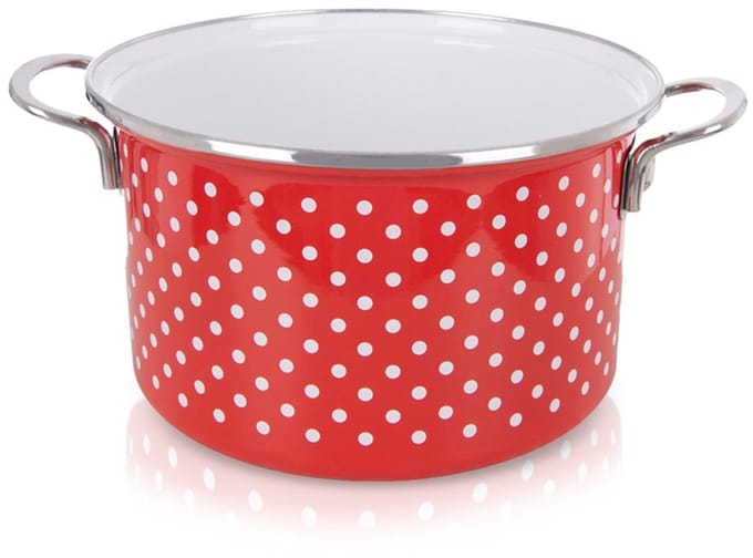 Kookpan Geëmailleerde TECKA 22 cm, 4 l - Kookpot - Soeppan