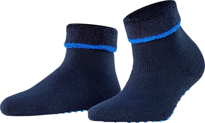 Esprit Cozy Noppen op de zool wol huissokken dames blauw - maat 39-42