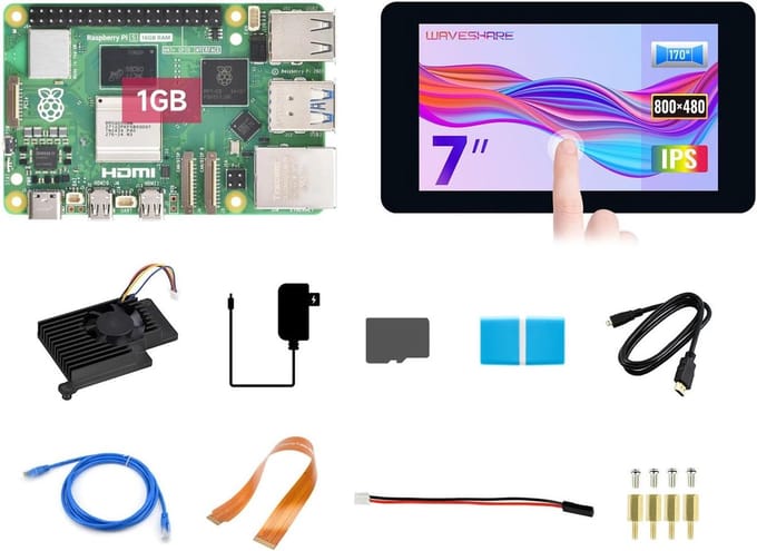 Mini Computer Kit - Enkele Board Computer - Project Ontwikkeling - Krachtige Processor - 1GB RAM - Zwart