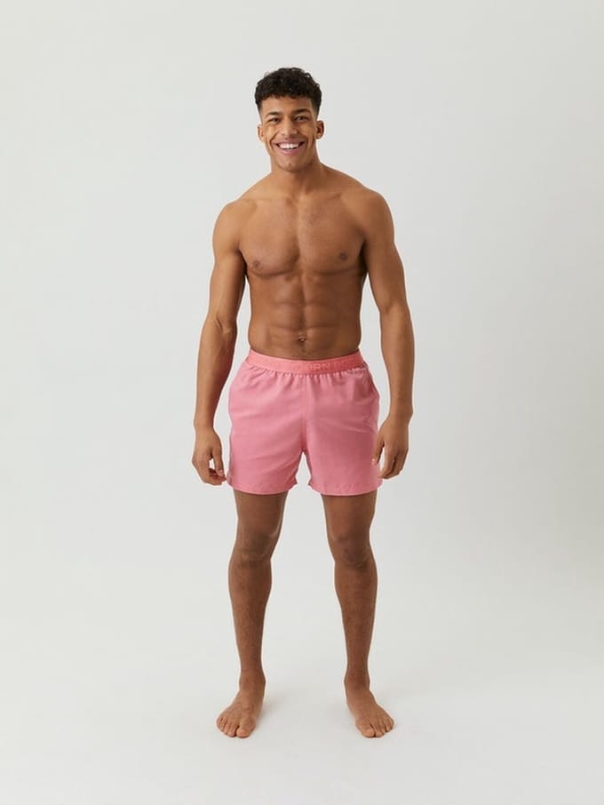 Björn Borg heren loose short scott roze