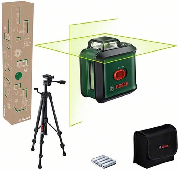 Bosch UniversalLevel 360 Set - 360° Kruislijnlaser - Inclusief Statief - Opbergetui - Batterijen