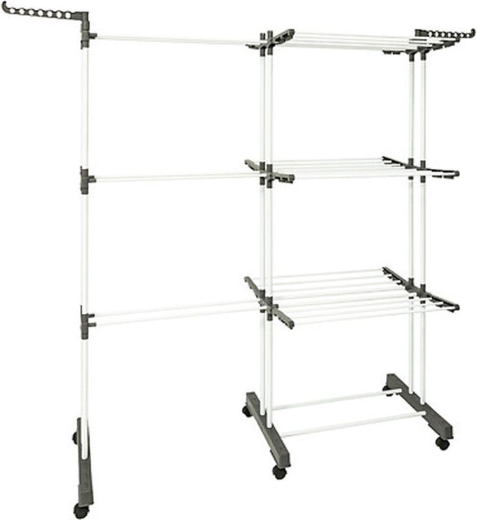 Five Wasrek/droogrek - wit - metaal - 140 x 53 x 170 cm - staand - kledingrek
