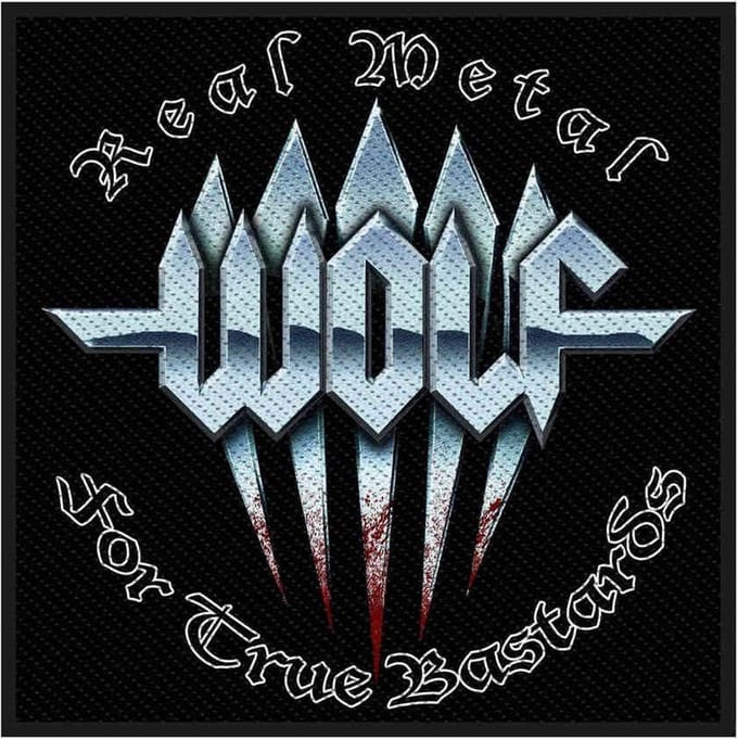 Wolf - Real Metal Patch - Zwart
